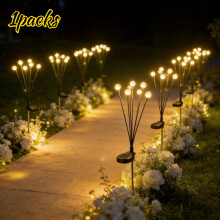 Recommendation: 6-Pack Solar Firefly Lawn Lights, Suitable for Garden LED Wind-Powered Ground Stake Decorations