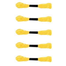 Professionelles Kreuzstich-Set mit Polycotton-Stoff und-Gelb