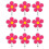 Embroidered Flower Applique With Secure Clip for Badges-Style B 1