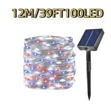 (I, 12M/39FT100LED) 1pc Solar Garden Decorative Lights, IP54 Rated, Perfect for Embellishing Festive Occasions Like Christmas