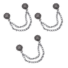 3 Pcs Magnetic Clothing Clips Flowers Magnetic-Gun color
