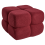 Beliani Pouffe CALIENTE Boucle Dark Red 4