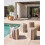 Beliani Set of 4 Garden Stools EVROS Beige 2