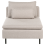Beliani 1-Seat Section EGERIS Fabric Beige 4
