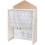 Puppet Theater - ROBA - Solid Wood Frame - Gray / Red - Clock with Hands 5