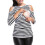 Breastfeeding Shirt Easy Access Opening Discreet-Black 2XL 1