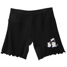 Girls Underwear Breathable Comfortable Lightweight-Black 130cm