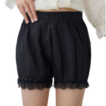 Active Girls Cotton Safety Shorts Not Glance Summer-Black 120cm