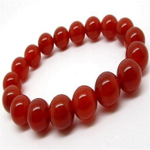 Naturlig rød agat armbånd – 6-20 mm perler