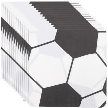 Fotballpapirservietter 33 x 33 cm firkantede 100-pakning