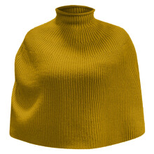 Strick-Cape mit Rollkragen für Damen, weiches Acryl, einteilig