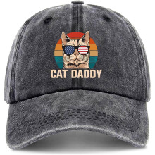 Funny Cat Daddy Baseballkasket – Justerbar unisex-hat