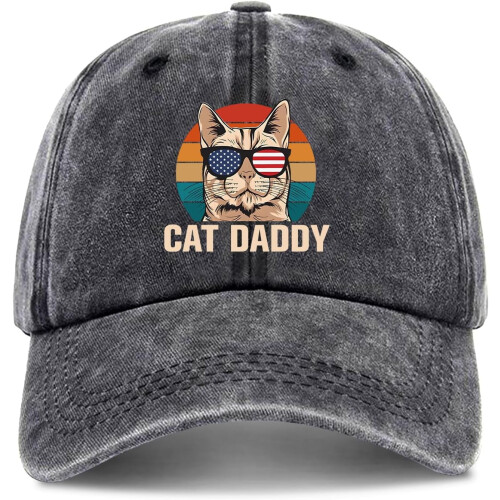 Funny Cat Daddy Baseballkasket – Justerbar unisex-hat