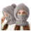 Gorro, cachecol e capuz 3 em 1 para mulheres 1