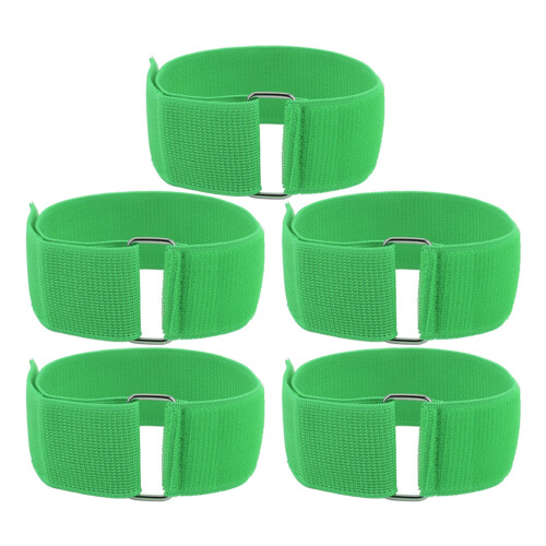 5 Stück Dreibeinrennen-Bänder Grün, Polyester/Gummi 1