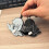 3D roterende kat nøglering - sødt tegneseriedesign 4