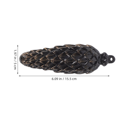 Reloj de cuco musical con péndulo de martillo – Plástico negro 1