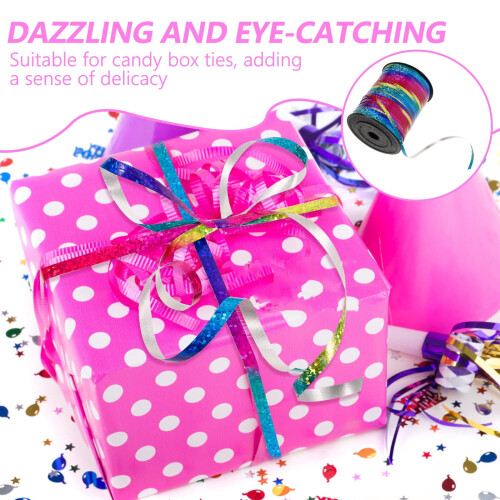 Multicolor Curling Ribbon for Gift Wrapping, Flowers & 1
