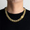 Conjunto de pulsera y collar cubano de cristal de 13 mm 3