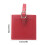 Simple Square PU Leather Luggage Labels Easy Installation-brown 4