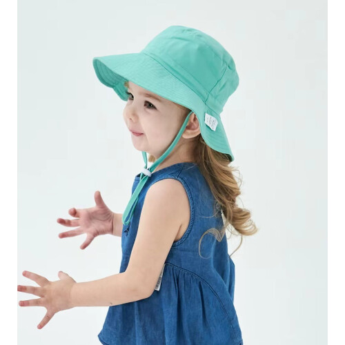 Baby solhat UPF50+ bred skygge polyester bøllehat 2