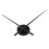 Metal Wall Clock – Open Design, Hour Hand Only, Gold or 5