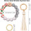 Silikoneperlebesat armbåndsnøglering – 15 mm perler, 3,2" 5