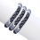 Pulsera Keffiyeh blanca y negra ajustable 3