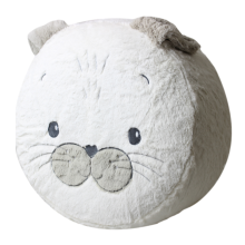 Soft Stool White Cute Baby Bear Design Children Kids Seat Pouffe Home Furniture