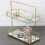 2 Tier Gold Golden Frame Mirror Caddy Bathroom Bath Essentials Display Organiser 1