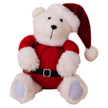 Kerstbeer pluche figuurtje voor kinderen, 1 stuk