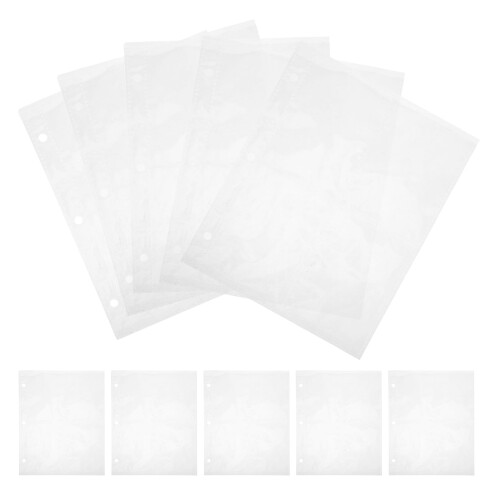 10-pak transparente PP-refillsider til kortbind