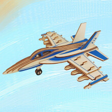 F-18Fighter træ 3D puslespil modelbyggesæt