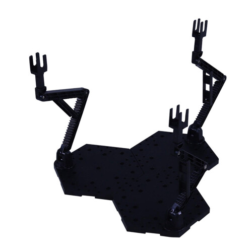 Supporto regolabile per action figure, colore nero