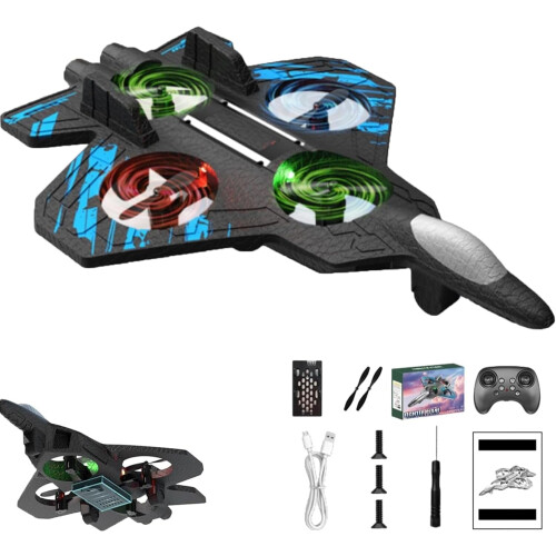 Avion télécommandé Skyriders – Double vitesse, rotation à 360, mousse