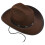 Cappello da cowboy in feltro marrone per uomo e donna 1