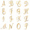Strasszos ábécés bross kitűző – ezüst, 3cm x4cm 1