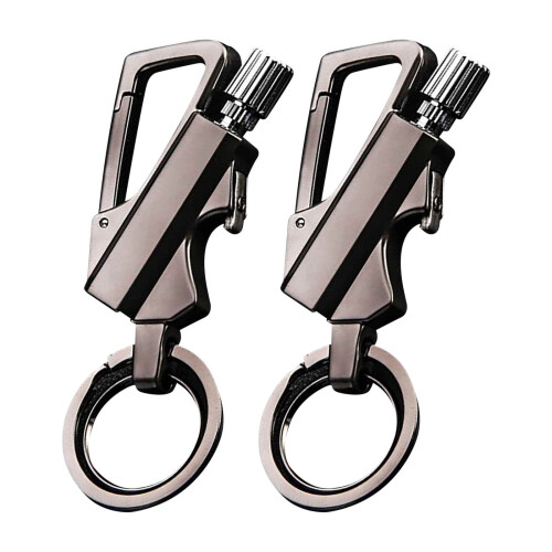 Nøkkelringlighter i metall, 2-pakning