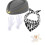 Set da assistente di volo da donna: cappello, sciarpa, guanti e 1