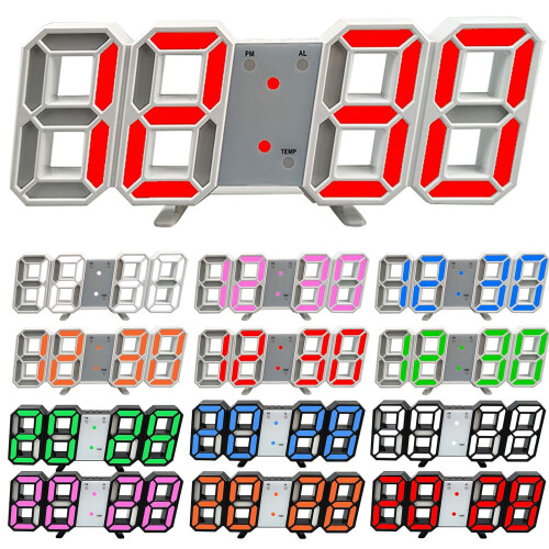 LED digitale wekker met datum- en temperatuurweergave