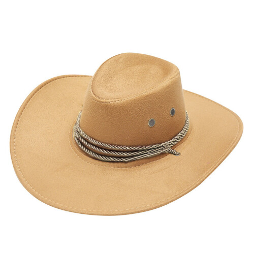 Western Cowboyhat til Voksne – Solhat med Bred Skygge,