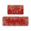 Valentine's Day kitchen mat set red polyester 2 pcs 1