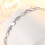 Crystal Heart Charm Bracelet 925 Sterling Silver 5