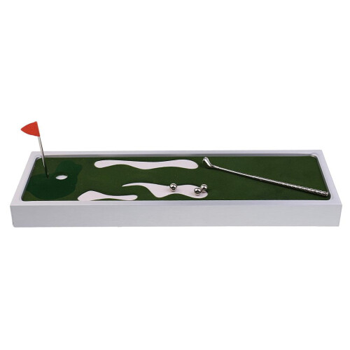 Ensemble de jeu de mini-golf de bureau vert 1