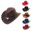 Καπέλο Cowboy από μαλλί και τσόχα για άνδρες και γυναίκες 3