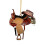 Western Saddle nøglering akryl vedhæng 8 cm 2
