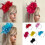 Halloween Feathered Headband Soft Flower Hair Accessory 2