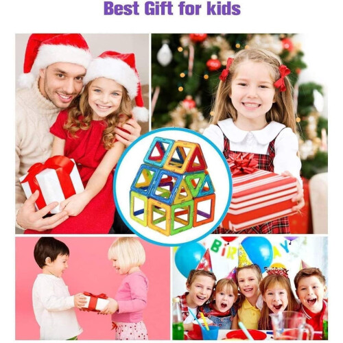 Blocs magnétiques multicolores (60 pièces) pour enfants 1