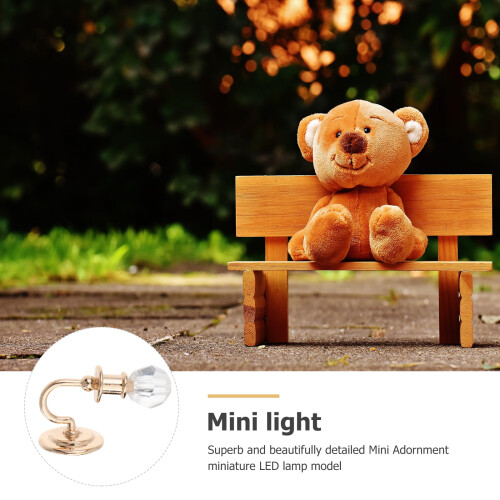 2-delt mini dukkehus LED væglamper 2