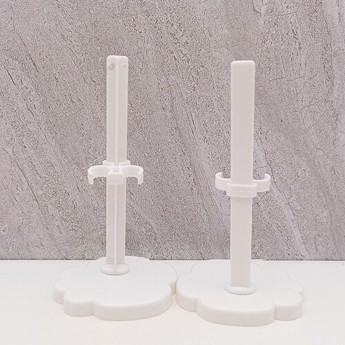 Supporti per bambole FRCOLOR – Set da 12 pezzi in plastica bianca 2